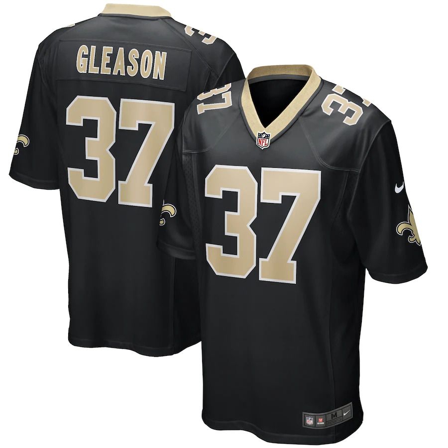 Men New Orleans Saints #37 Steve Gleason Nike Black Game Retired Player NFL Jersey